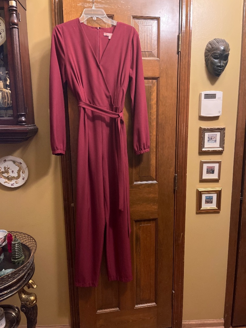 Cranberry Red Hutch For Anthropologie Jumpsuit.  Sz. 10.